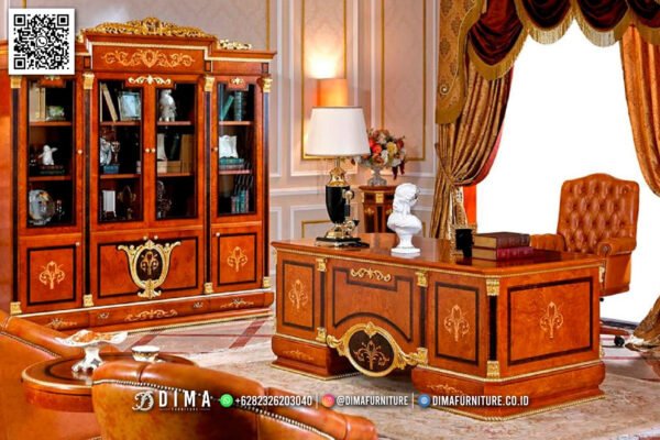 BUY MEJA KANTOR JATI MEWAH UKIR CLASSY 17FI