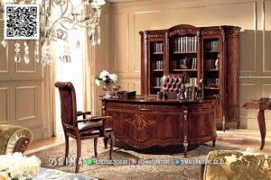 Furniture Kantor Mewah Dima Royal Kayu Solid Ukir 109FI