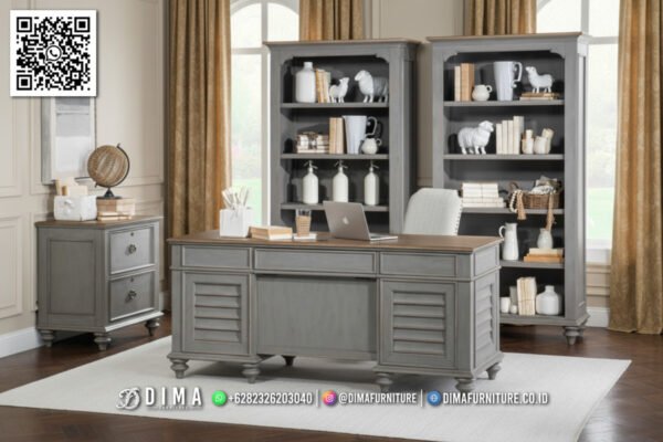 Meja Kantor Mewah Elegan Kayu Solid Dima Verona 107FI