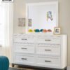 Meja Konsol Minimalis Elegant Dima 6 Laci Cermin 101FI