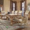 Meja Kursi Makan Mewah Lion Gold Classic Elegan 97FI