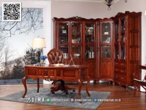 Furniture Kantor Jati Jepara Klasik Mewah Eksklusif 115FI