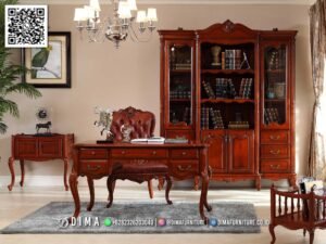 Furniture Kantor Jati Jepara Klasik Mewah Premium 114FI