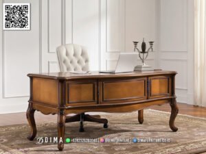 Meja Kantor Klasik Jati Premium Elegan Jepara 119FI
