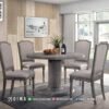 Meja Makan Bundar Modern dengan Sentuhan Elegan 167FI