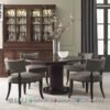 Meja Makan Kayu Solid Desain Natural Elegan 154FI