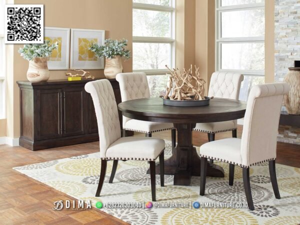 Meja Makan Valetta Finishing Natural Desain Premium 155FI