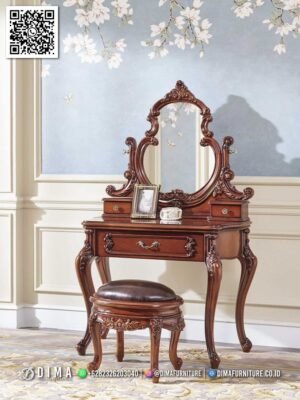 Meja Rias Klasik Feliccia Finishing Coklat Elegan 142FI