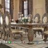 Ruang Makan Mewah Imperial Gold Elegan Klasik Jepara 163FI