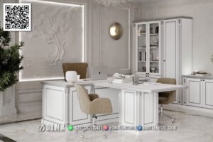 Set Meja Kantor Lavergne Desain Klasik Modern 147FI