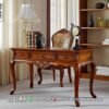 Set Meja Kantor Mewah Kayu Jati Klasik Jepara Elegan 141FI