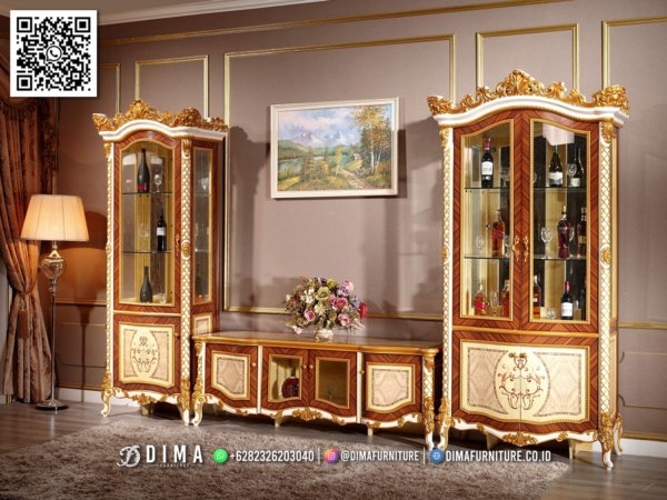 Bufet TV Dan Lemari Hias Giselle Classic Luxury 184FI