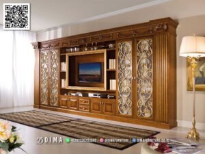 Bufet TV Ukiran Dima Majestic – Kayu jati Ukir 185FI