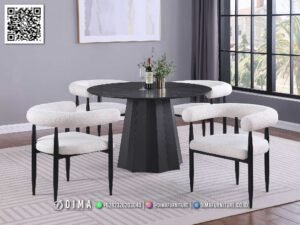 Meja Makan Minimalis Edelina Tampilan Modern Mewah 175FI