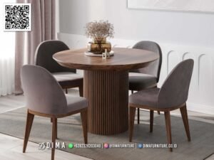 Meja Makan Minimalis – Furniture Kayu Jati Premium 174FI