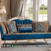 Sofa Ruang Tamu Mewah Claudia Blue Premium Look 171FI