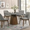 Meja Makan Marble Grayston – Stylish Modern Dining Set 197FI
