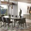 Meja Makan Modern Minimalis Lisette Satu Set 8 Kursi 203FI