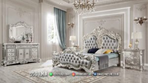 Tempat Tidur Mewah Jepara Valeria Silver – Exclusive 198FI