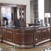 Meja Kantor Direktur Klasik Mewah Kayu Jati Calliope 216FI