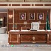 Meja Kantor Direktur Mewah Klasik Jati Imperial 229FI