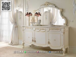 Meja Konsol Jepara Caitlyn Ivory Duco Classic Royal 235FI
