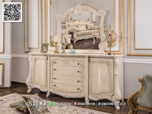 Meja Konsol Mewah Ivory Duco Jepara Royal Alyssa 234FI