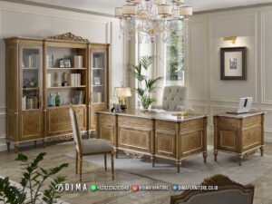 Set Meja Kerja Direktur Amadora Elegan Imperial Style 214FI