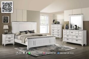 Tempat Tidur Minimalis Mebel Jepara White Premium 240FI