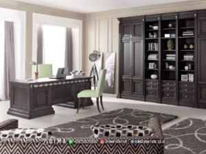 Set Meja Kantor Klasik Jati Royal Willow Custom 278FI