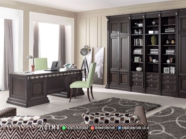 Set Meja Kantor Klasik Jati Royal Willow Custom 278FI