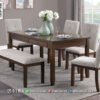 Set Meja Makan Kayu Jati Minimalis Berkualitas Tinggi 255FI