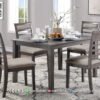 Set Meja Makan Minimalis Modern Caldera Natural 277FI
