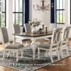 Set Meja Makan Minimalis Modern Elora White 274FI