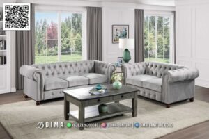 Sofa Tamu Minimalis Chesterfield Premium Best Choice 282FI