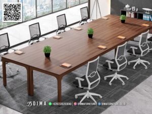 Meja Rapat Kantor Panjang Walnut Georgia Official 300FI