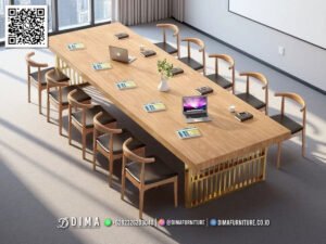 Meja Rapat Modern Darcie Premium Conference Table 299FI