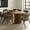 Harga Meja Makan Minimalis Anneliese Solid Wood Table 329FI