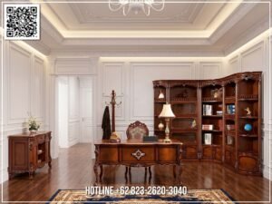 Meja Direktur Mewah Grand Royale Office Set 337FI