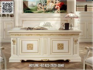 Meja Kantor Direktur Senara White Gold Series 309FI