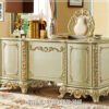 Meja Kantor Ukiran Mewah Elegant Veloura Ivory Series 306FI