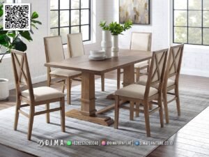 Meja Makan Minimalis Jati Solene Harga Spesial 313FI