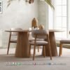 Meja Makan Minimalis Kayu Jati Modern Prestige 324FI