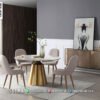 Meja Makan Minimalis Premium Isabella Marble Gold 330FI