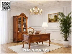 Model Set Meja Kantor Luxury Aristocrat Classic 336FI