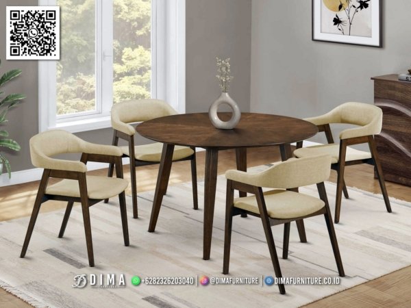 Set Meja Makan Jati Minimalis Solid Wood 4 Kursi 311FI