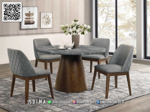 Set Meja Makan Minimalis Celeste Elegan Modern 327FI