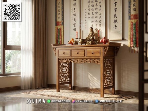 Meja Sembahyang Buddha Kayu Jati Eksklusif 349FI