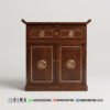 Lemari Altar Jati 2 Pintu Motif Fu 387FI