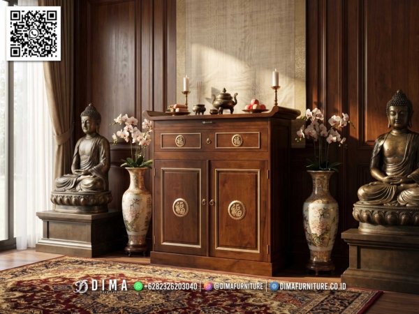 Meja Altar Jati Jepara Motif Fu 387FI